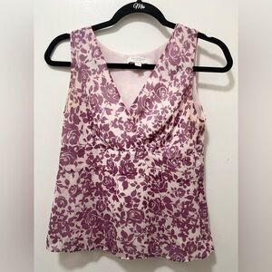 Ann Taylor pink floral top